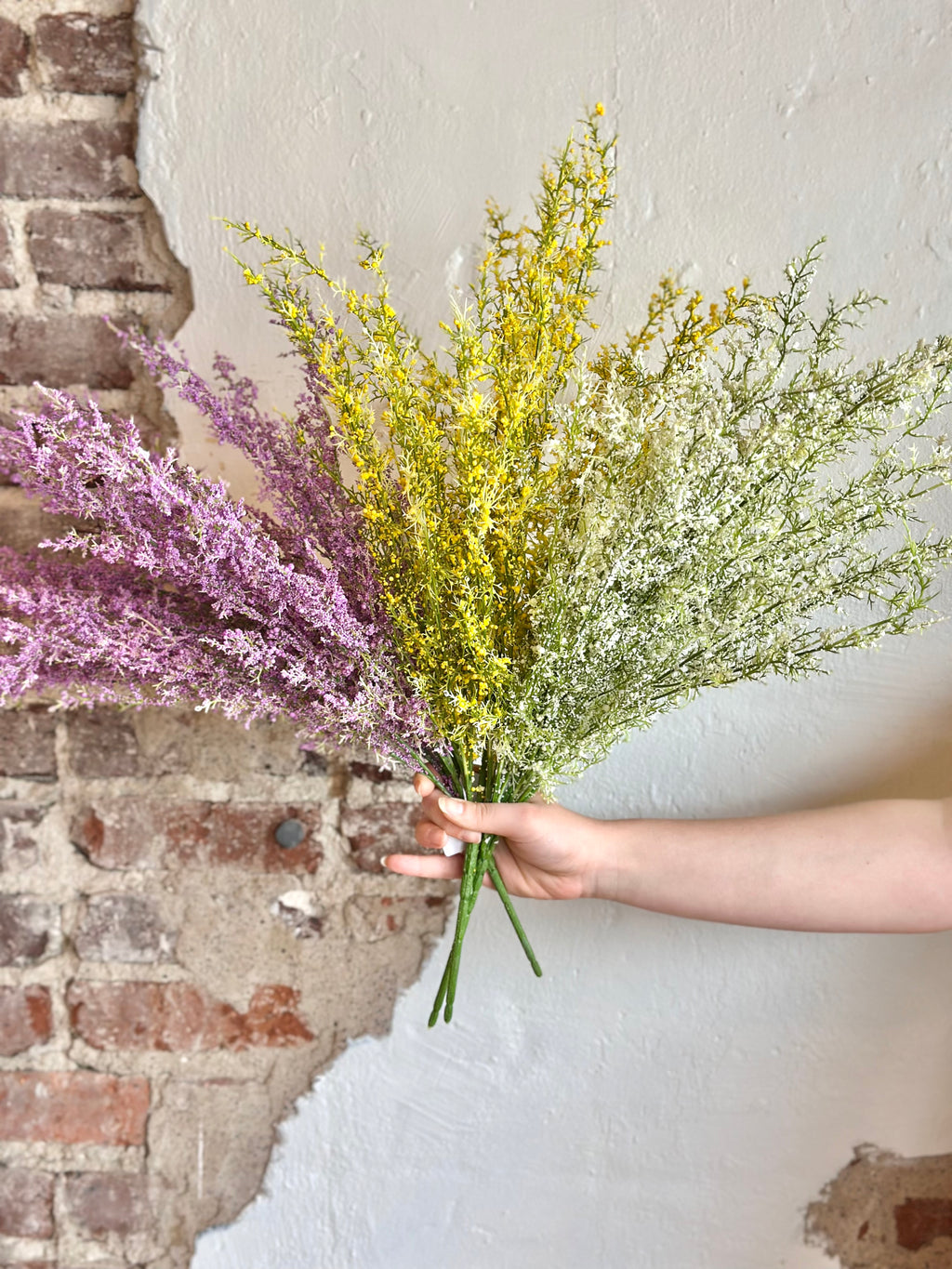 15" Tiny Berry Grass Bush