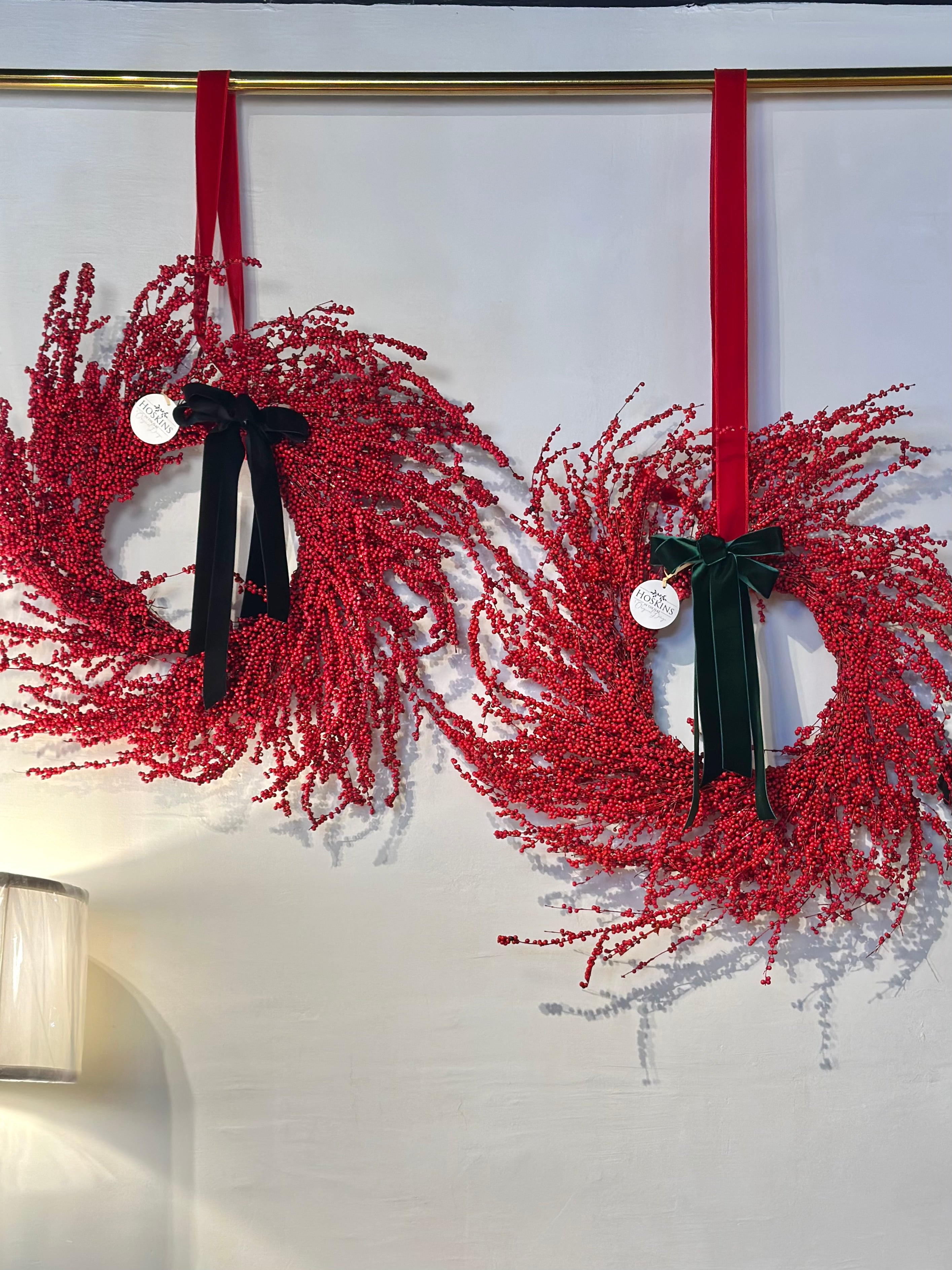 24" BERRY WREATH RED