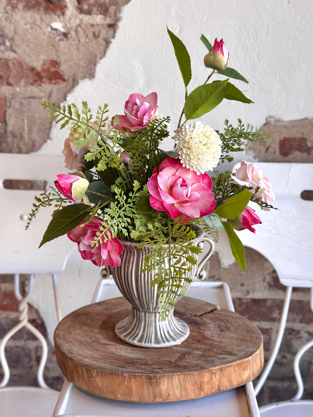 Camellias & Rose Arrangement