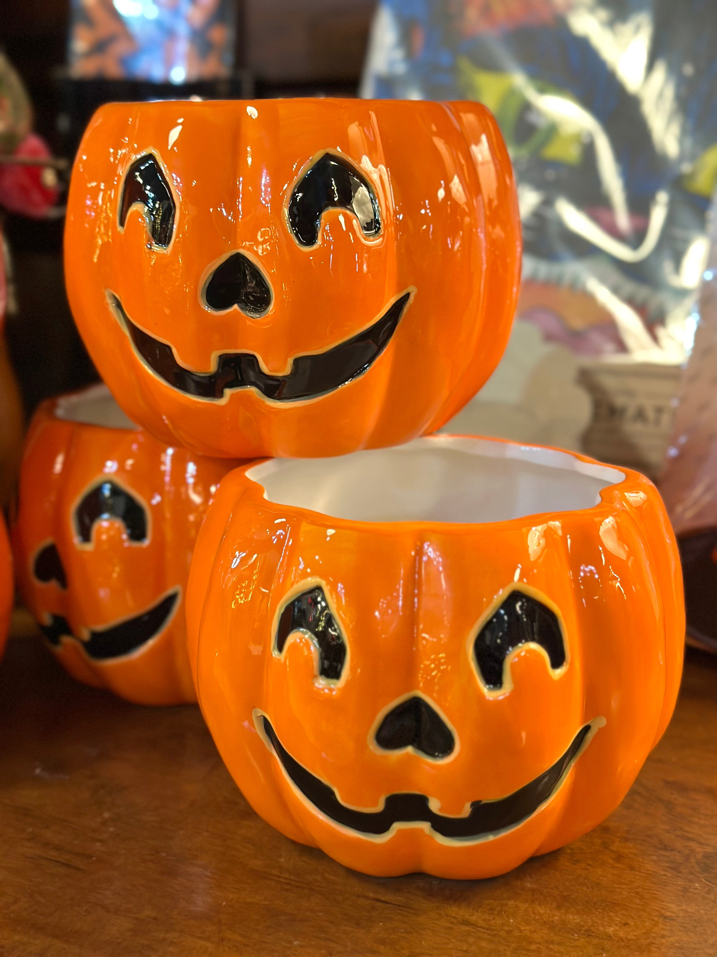 7" JACK O LANTERN CONTAINER