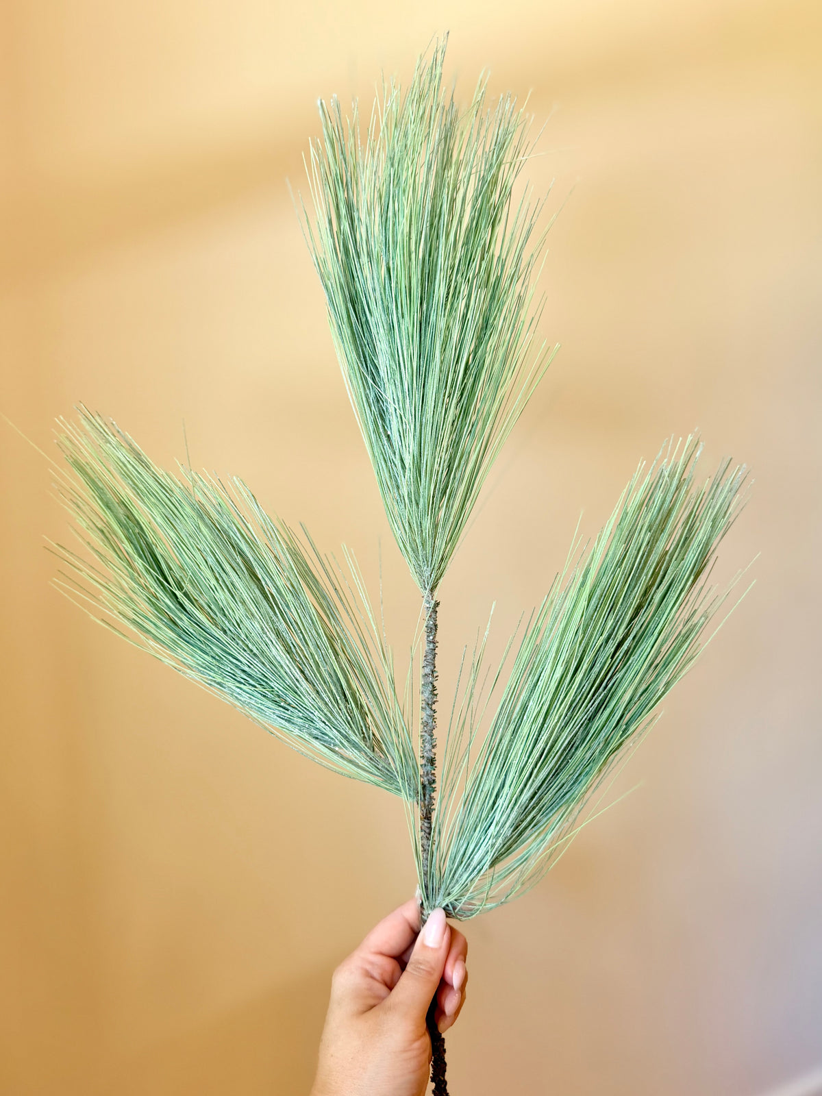 28" FROSTED LONG NEEDLE PINE SPRAY