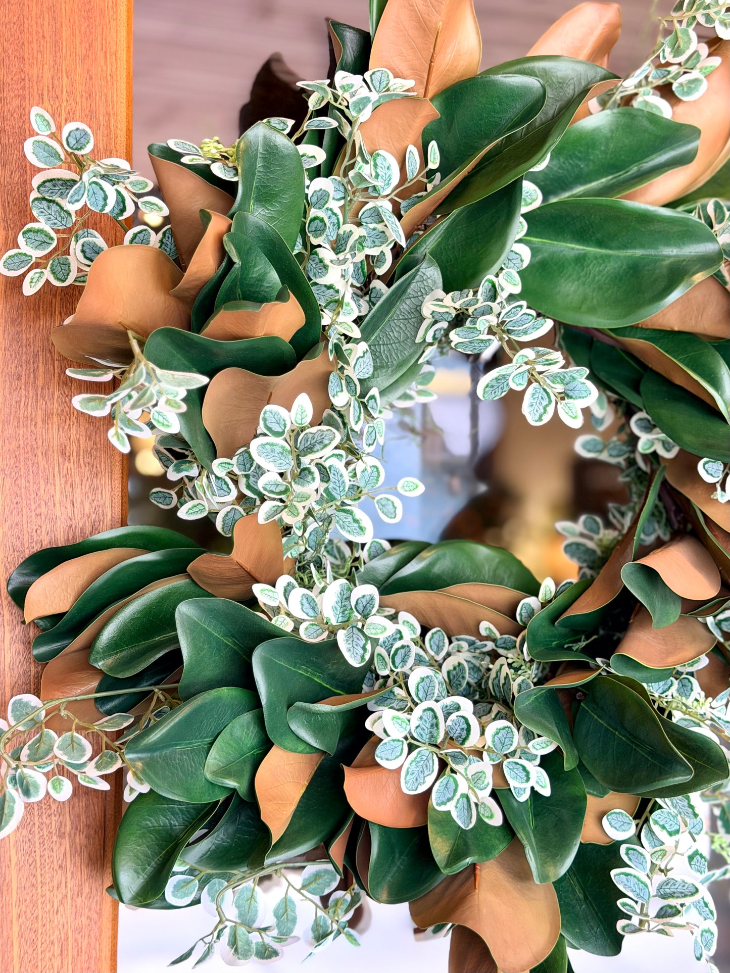 Magnolia & Button Bush Wreath
