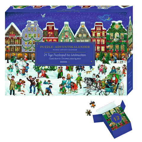 Puzzle Advent Calendar "Winter Evening in the City"