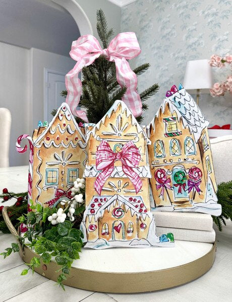 Sweet Seasons Gingerbread House - Large Bow