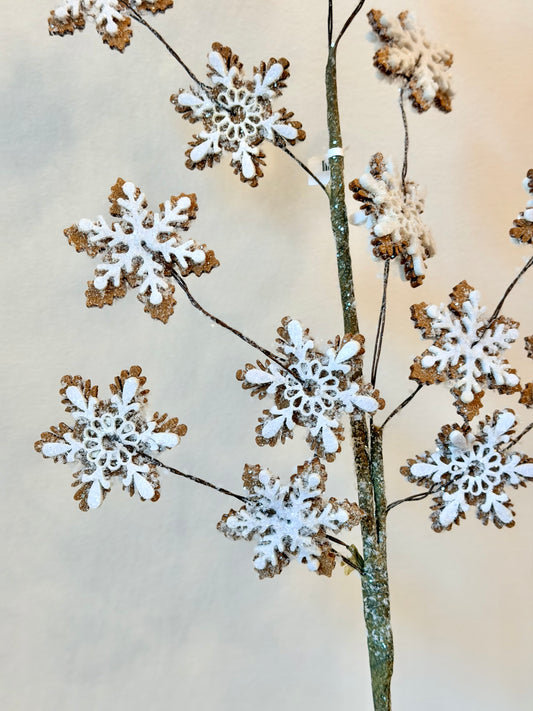 32" GINGERBREAD SNOWFLAKE SPRAY