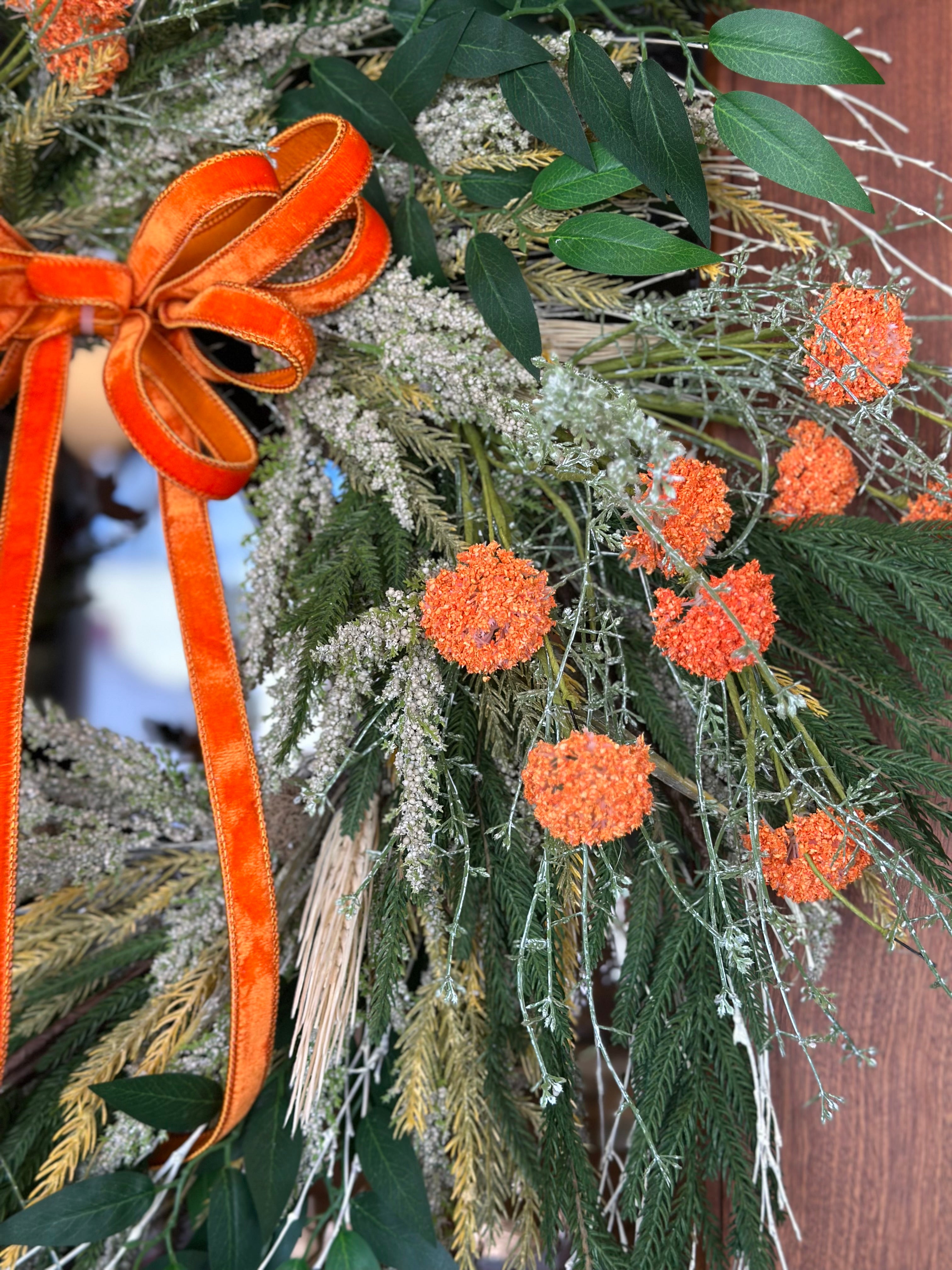 Orange Fall Wreath