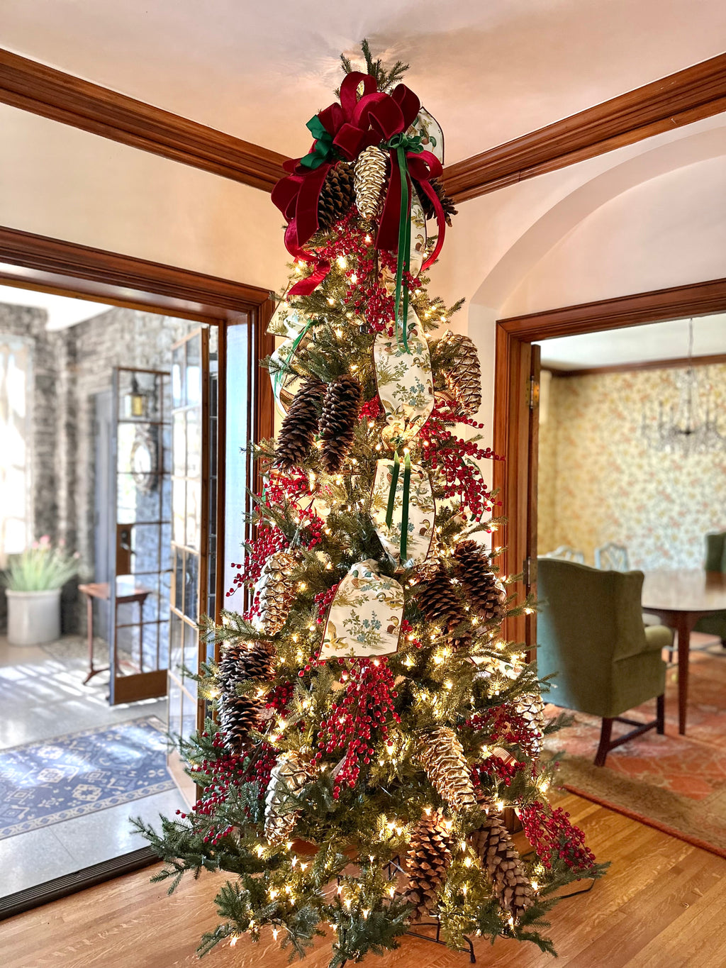 2.5” Wide, Rich Red Velvet Ribbon