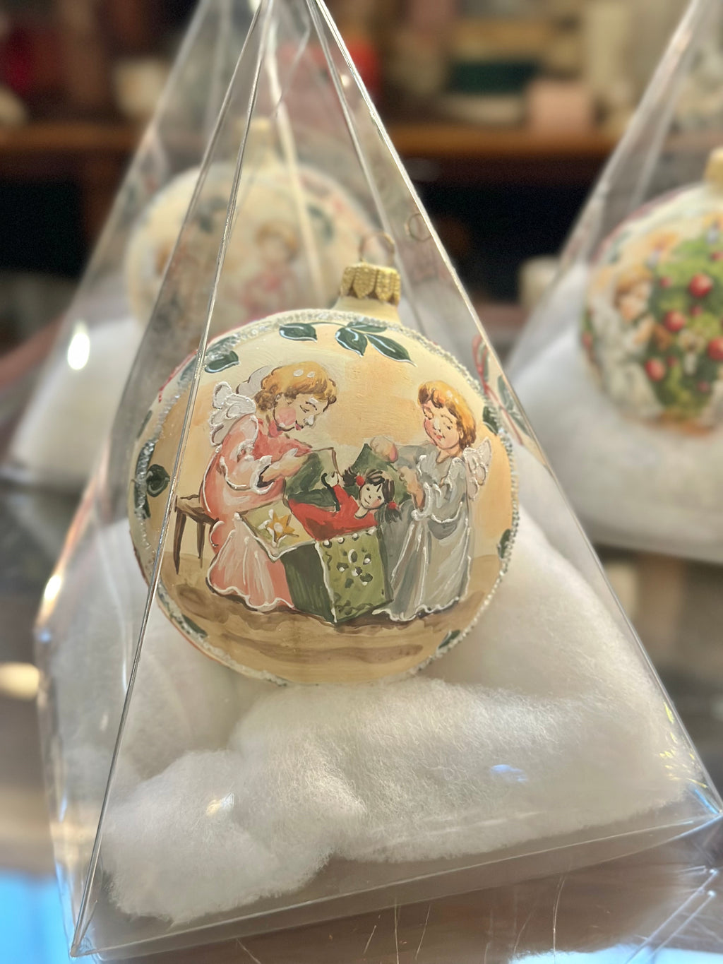 Hand-painted Austrian Angels Ornament (MULTIPLE OPTIONS)