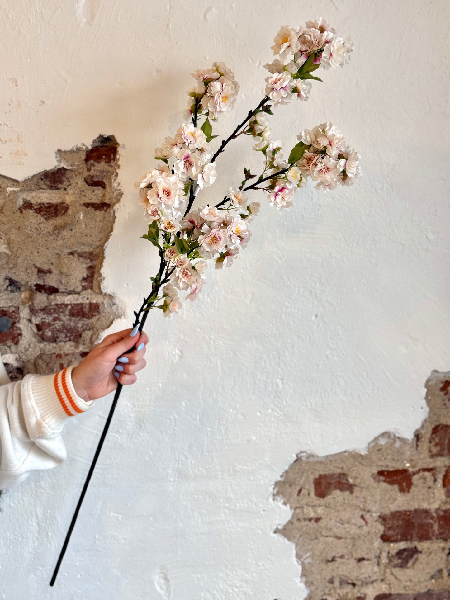 36” CHERRY BLOSSOM SPRAY-CREAM/CERISE