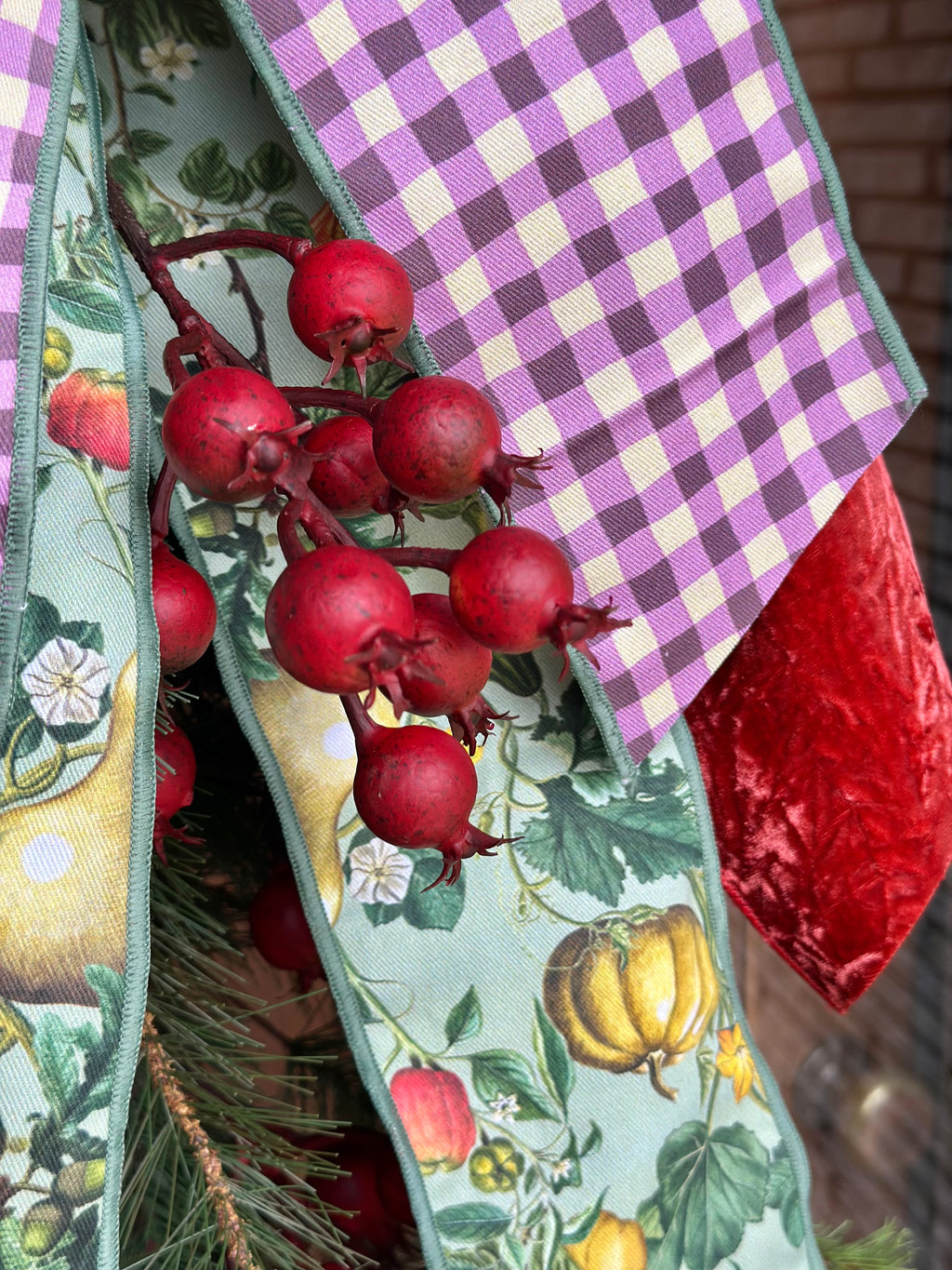 Gourds and Pomegranates Swag