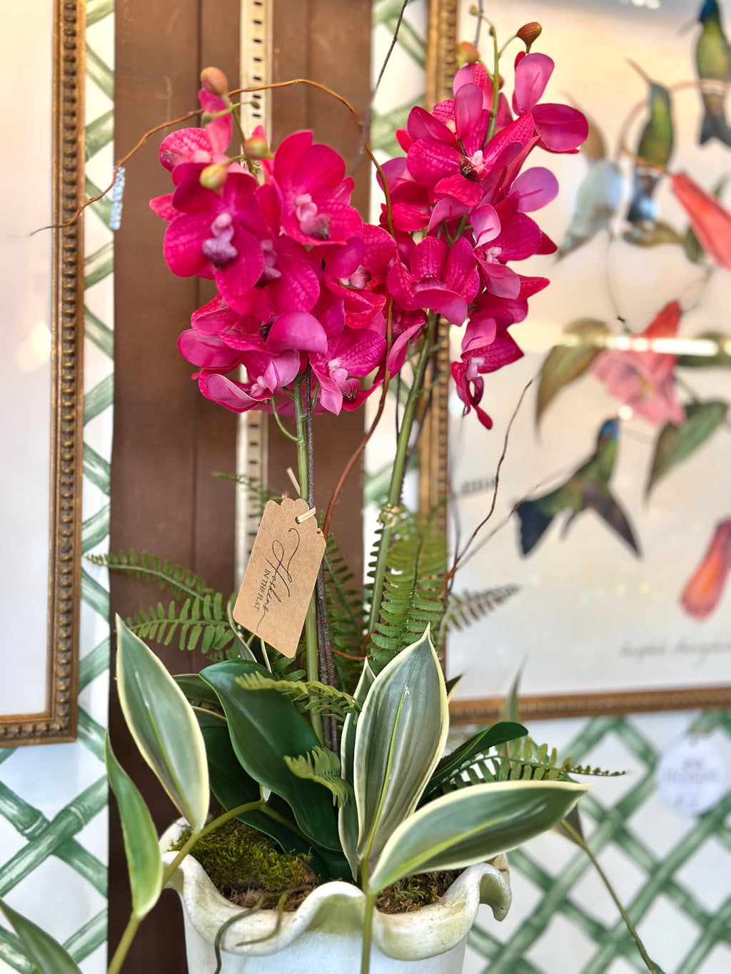 Pink Orchid & Bamboo