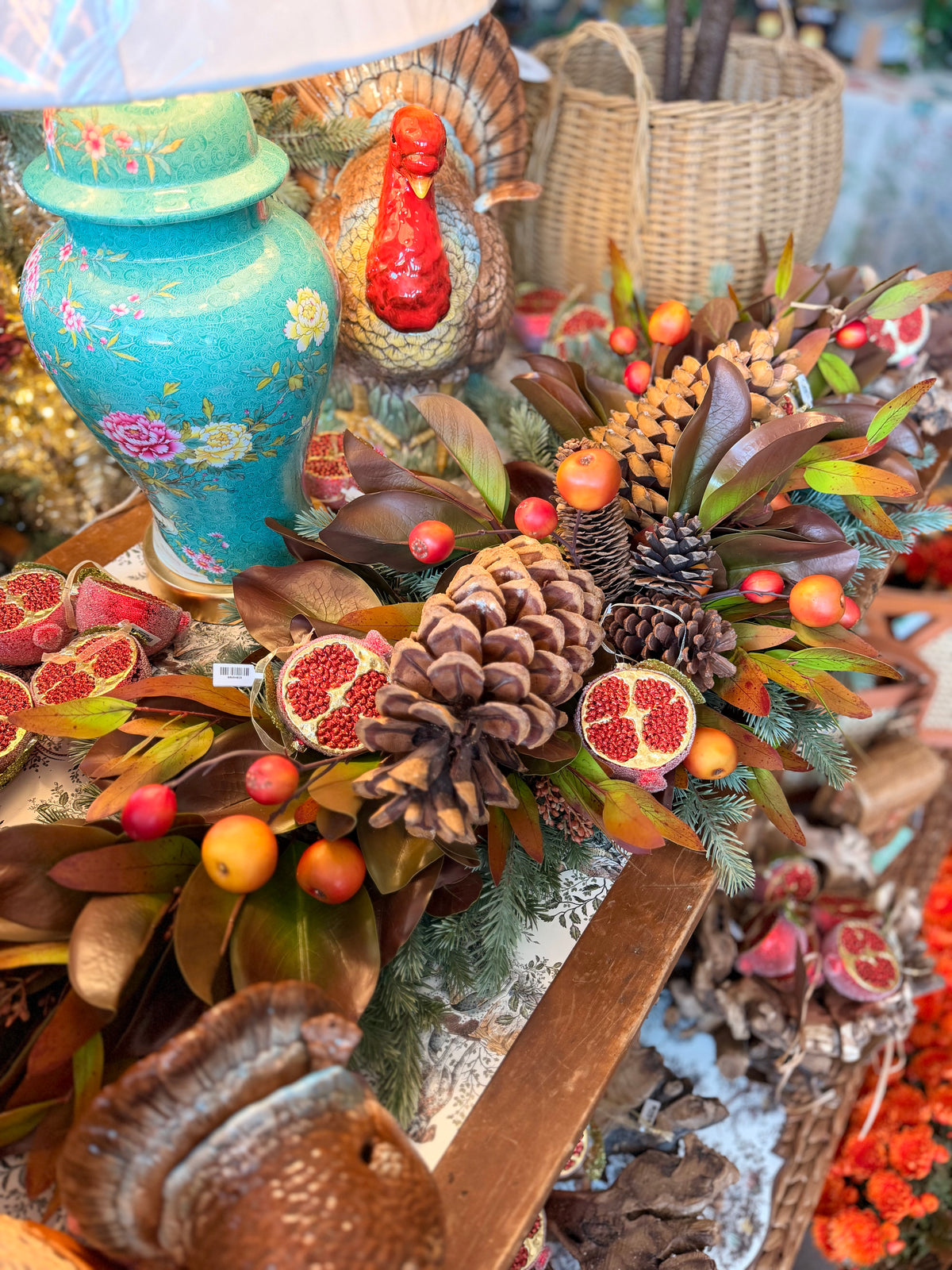Crabapple & Pomegranate Centerpiece