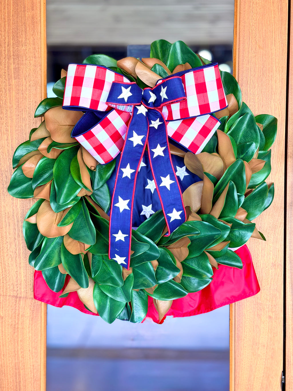 Bunting Stars & Check Wreath