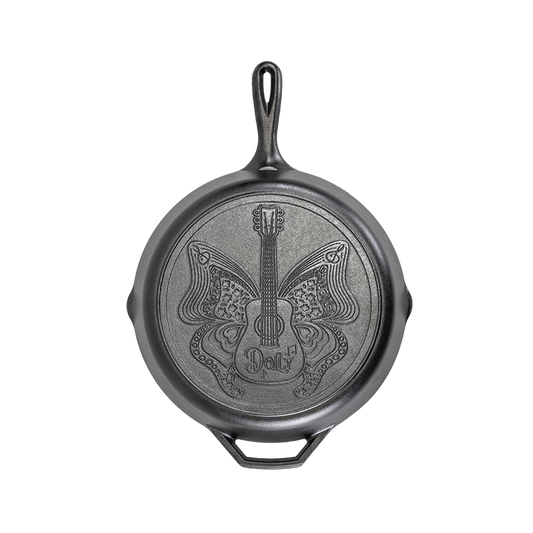 12 Inch Love is Like a Butterfly Dolly Parton Skillet