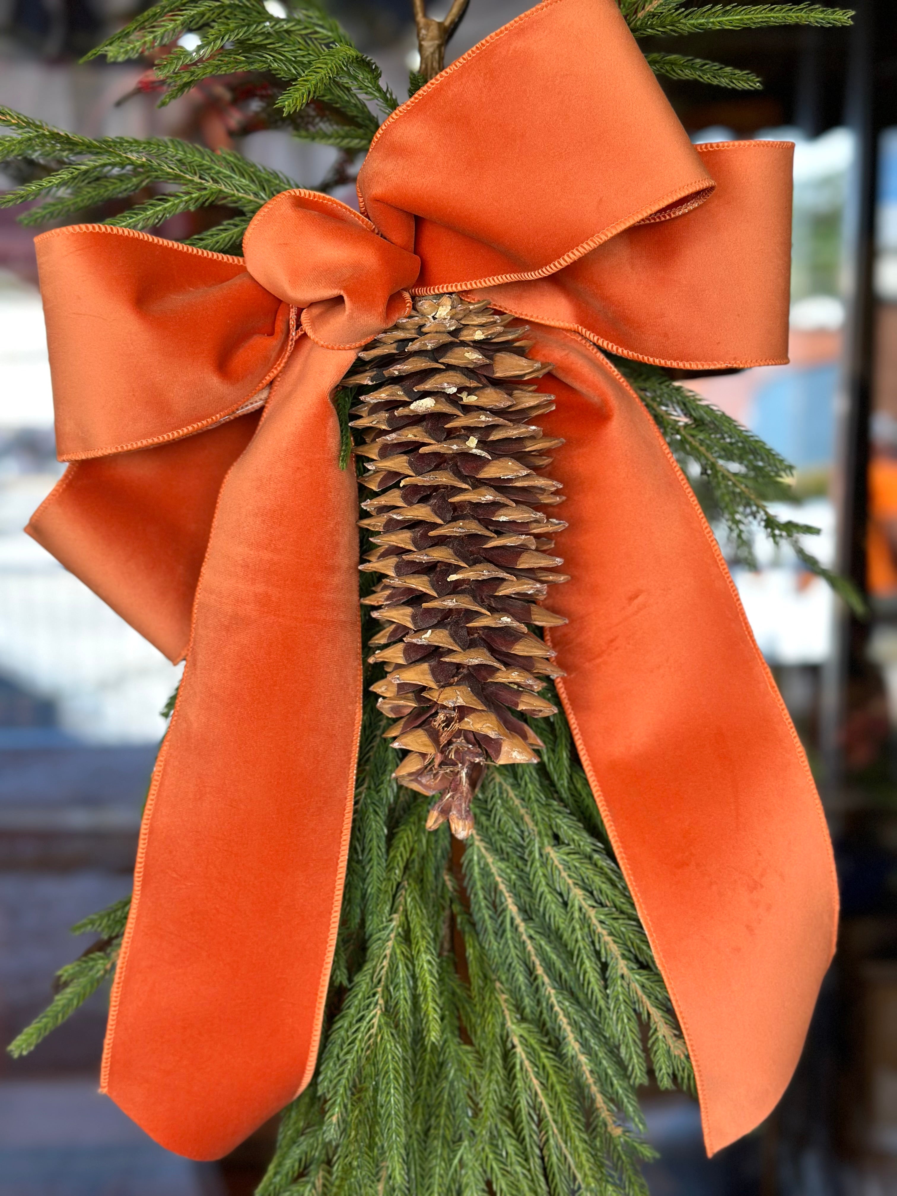 Austrian Pine Teardrop with Floppy Bow (COLOR OPTIONS)