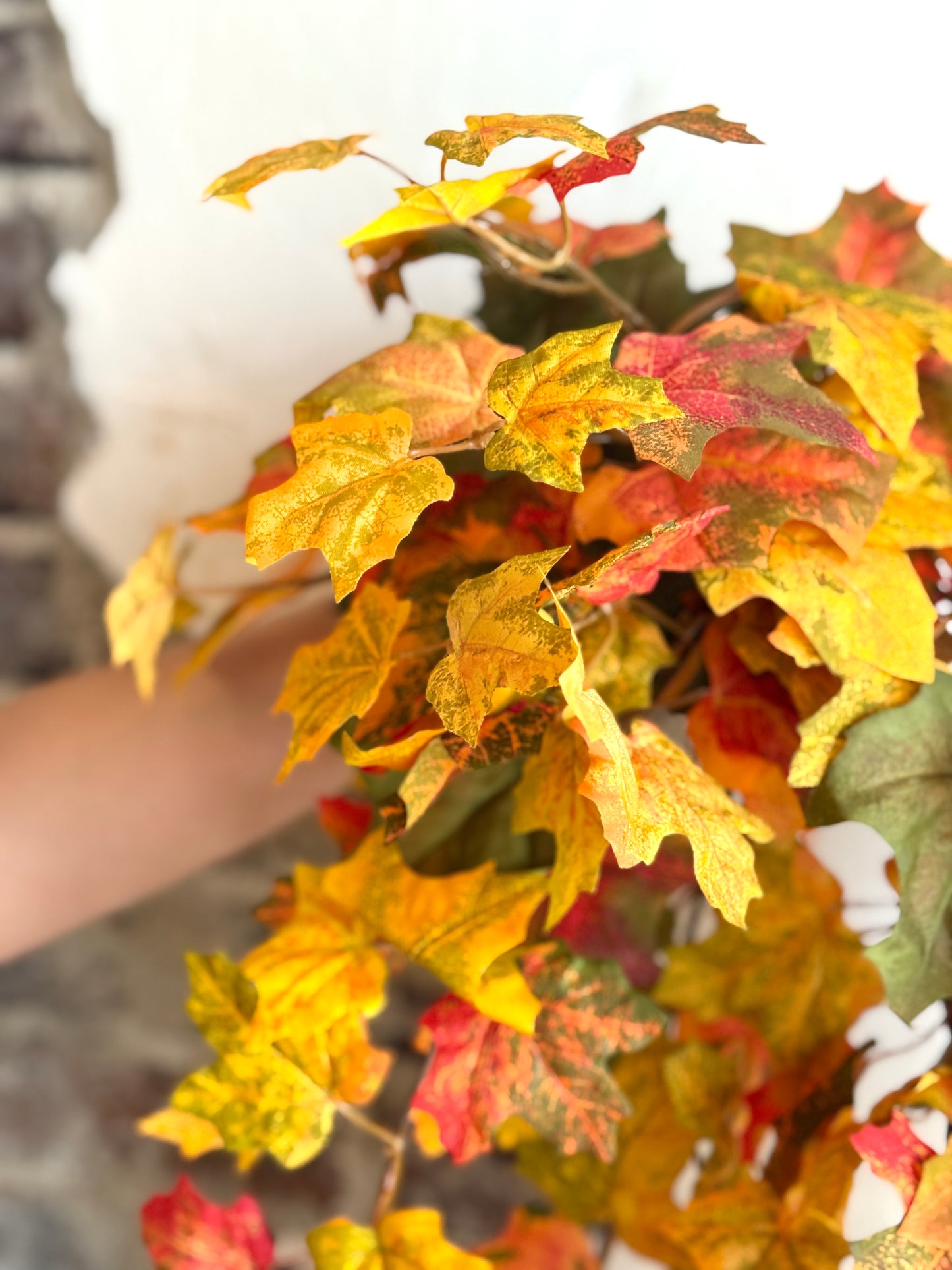 33" FALL MAPLE HANGING BUSH, AUTUMN