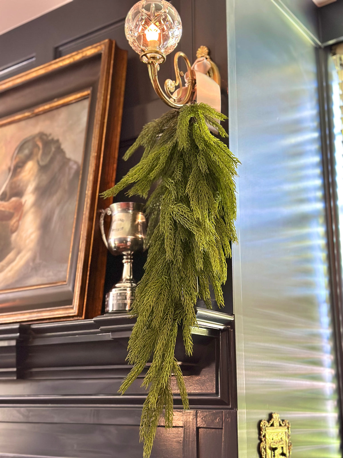 36" REAL TOUCH FOREST NORFOLK PINE TEARDROP