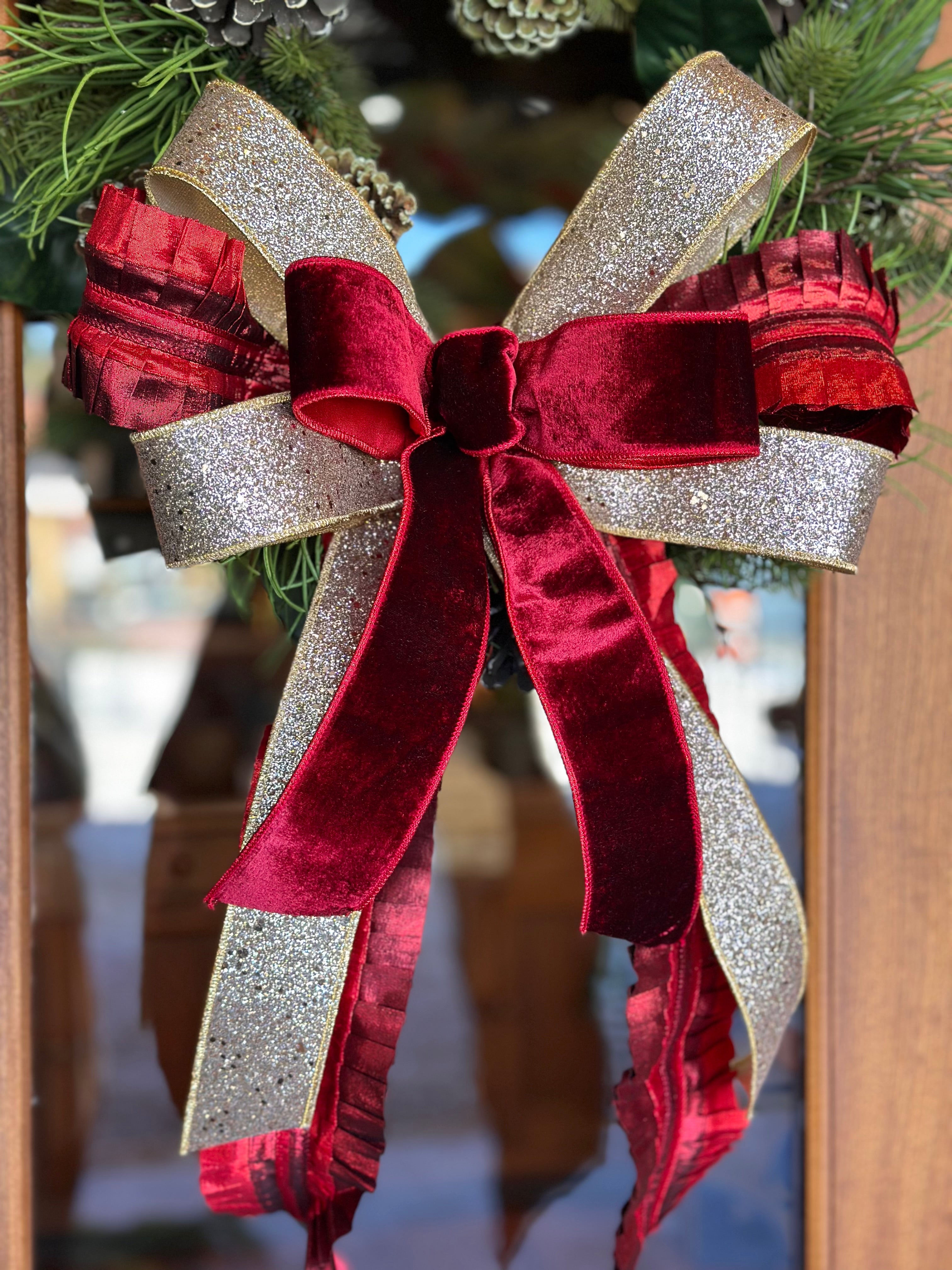 Champaign and Rich Red Bow