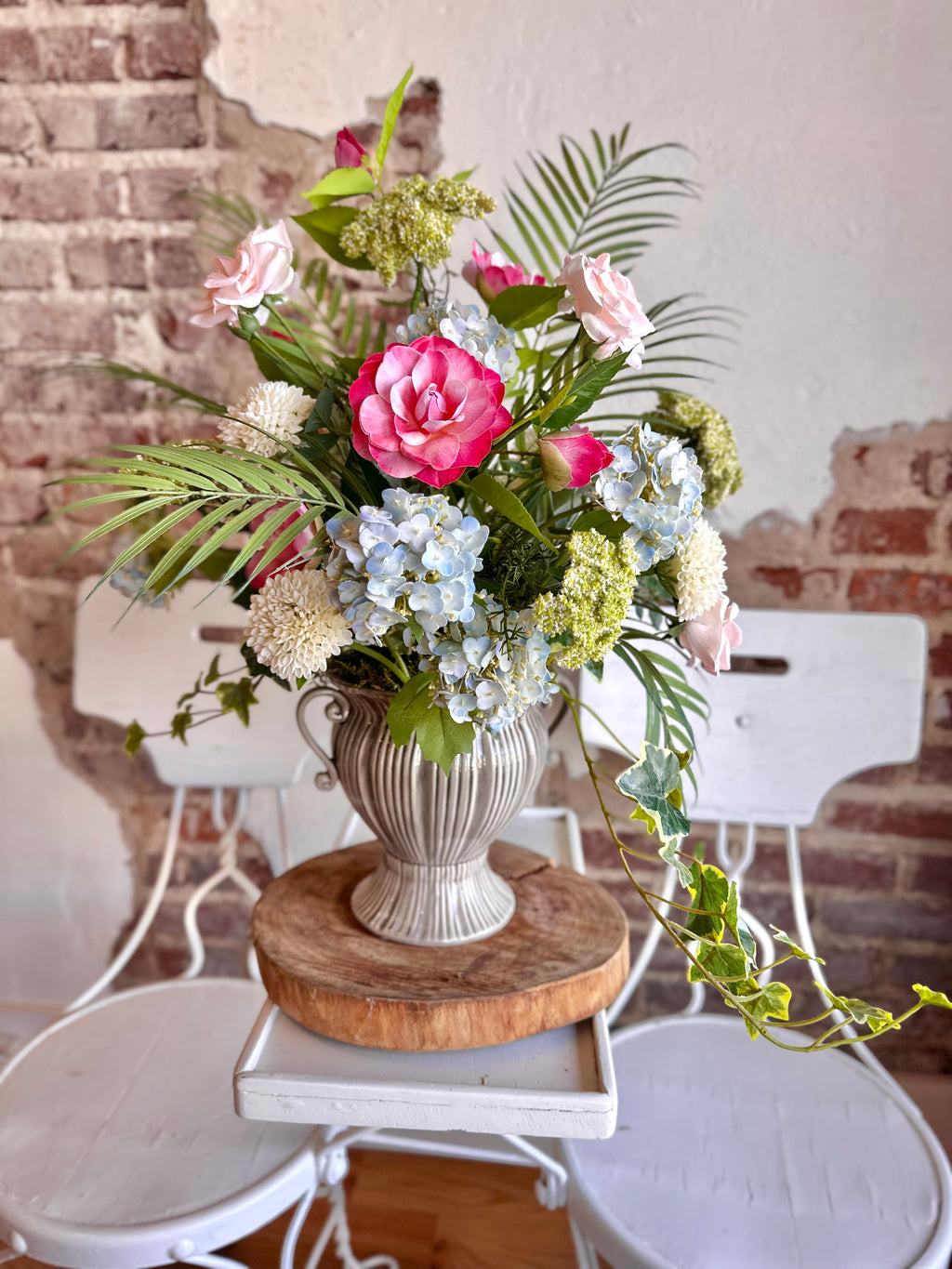 Scabiosa Dill & Camellia Arrangement