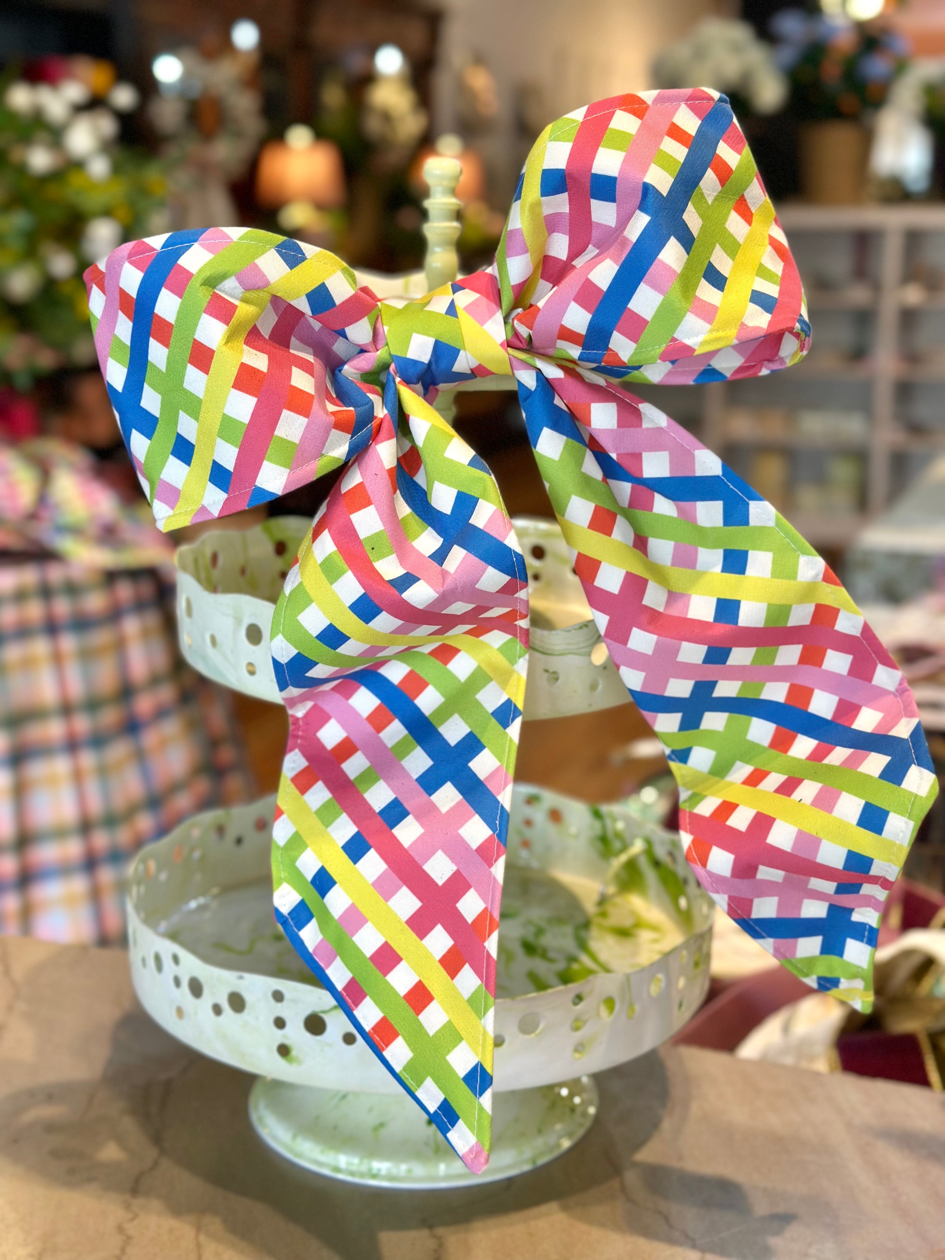 18" Sweet Weave Clip on Bow