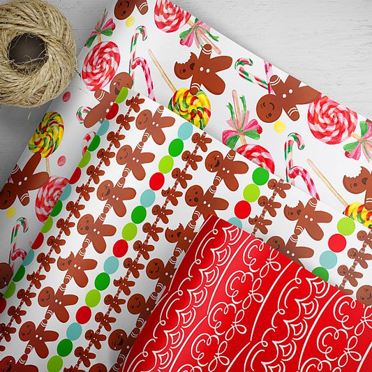 Oh Goodie Christmas Collection Gift Wrap Sheets