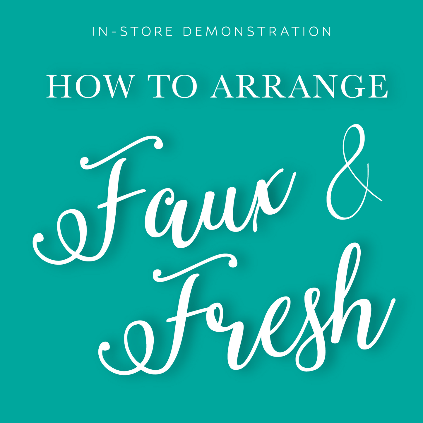 How to Arrange with Faux and Fresh Flowers