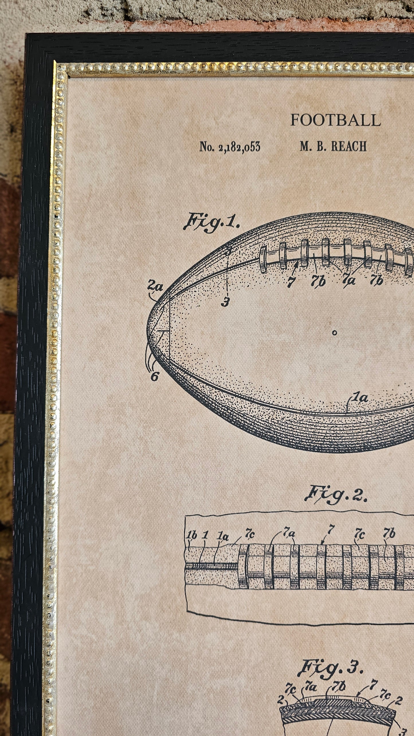 Football Print in Frame