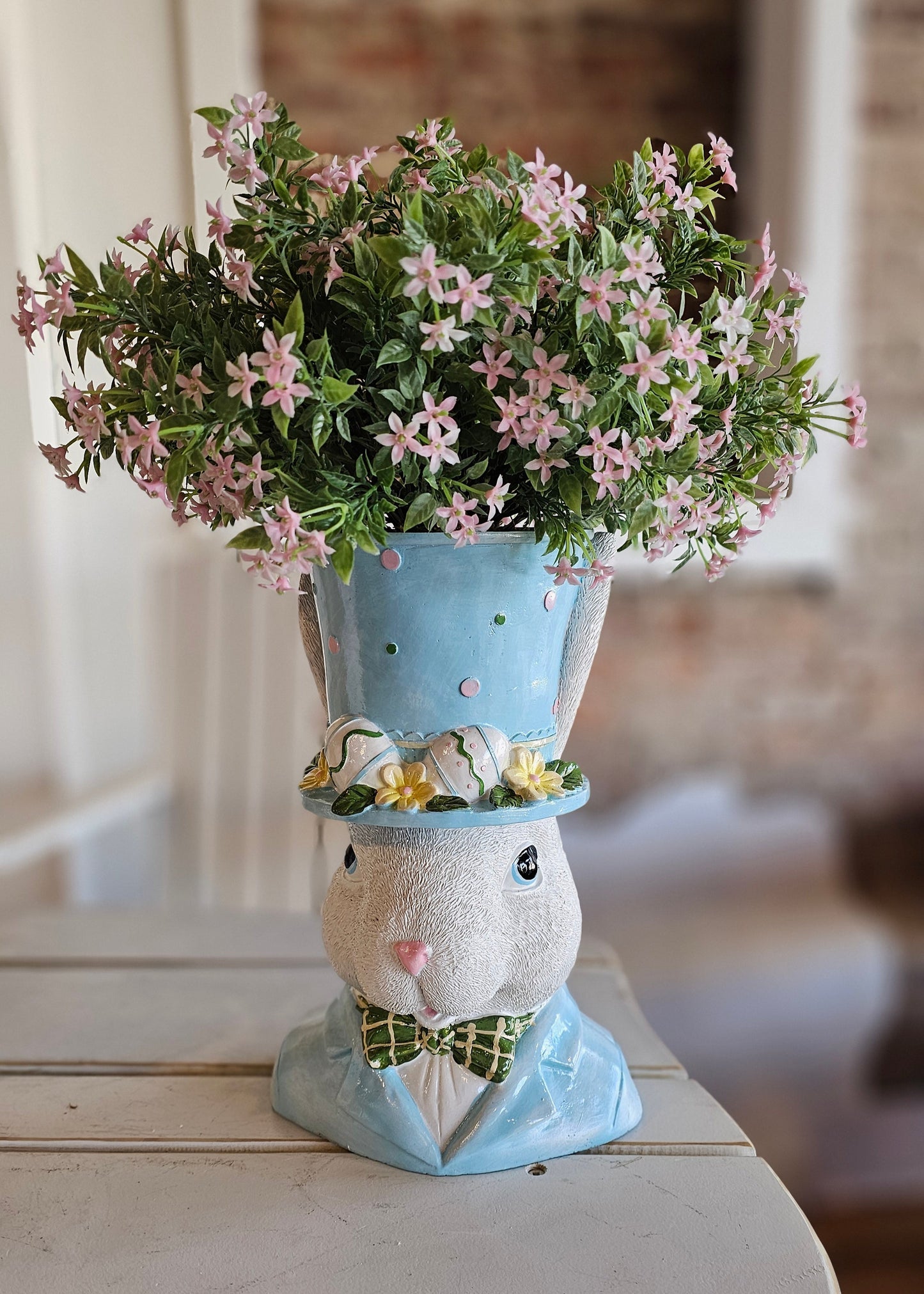 Dapper Bunny Planter w/ Arrangement