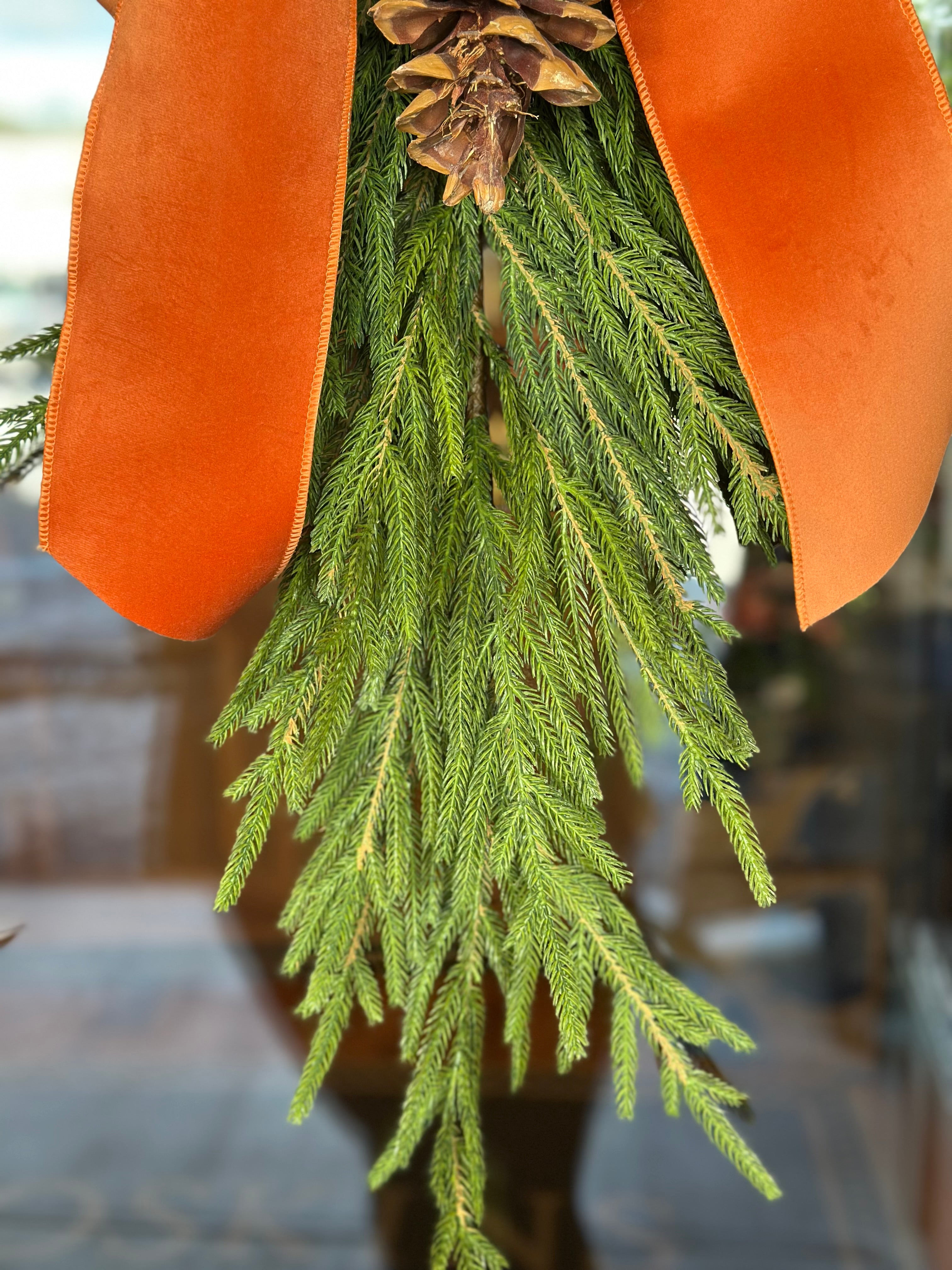 Austrian Pine Teardrop with Floppy Bow (COLOR OPTIONS)