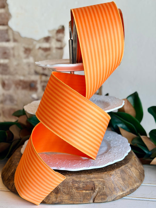 4” Monochrome Stripes, Orange