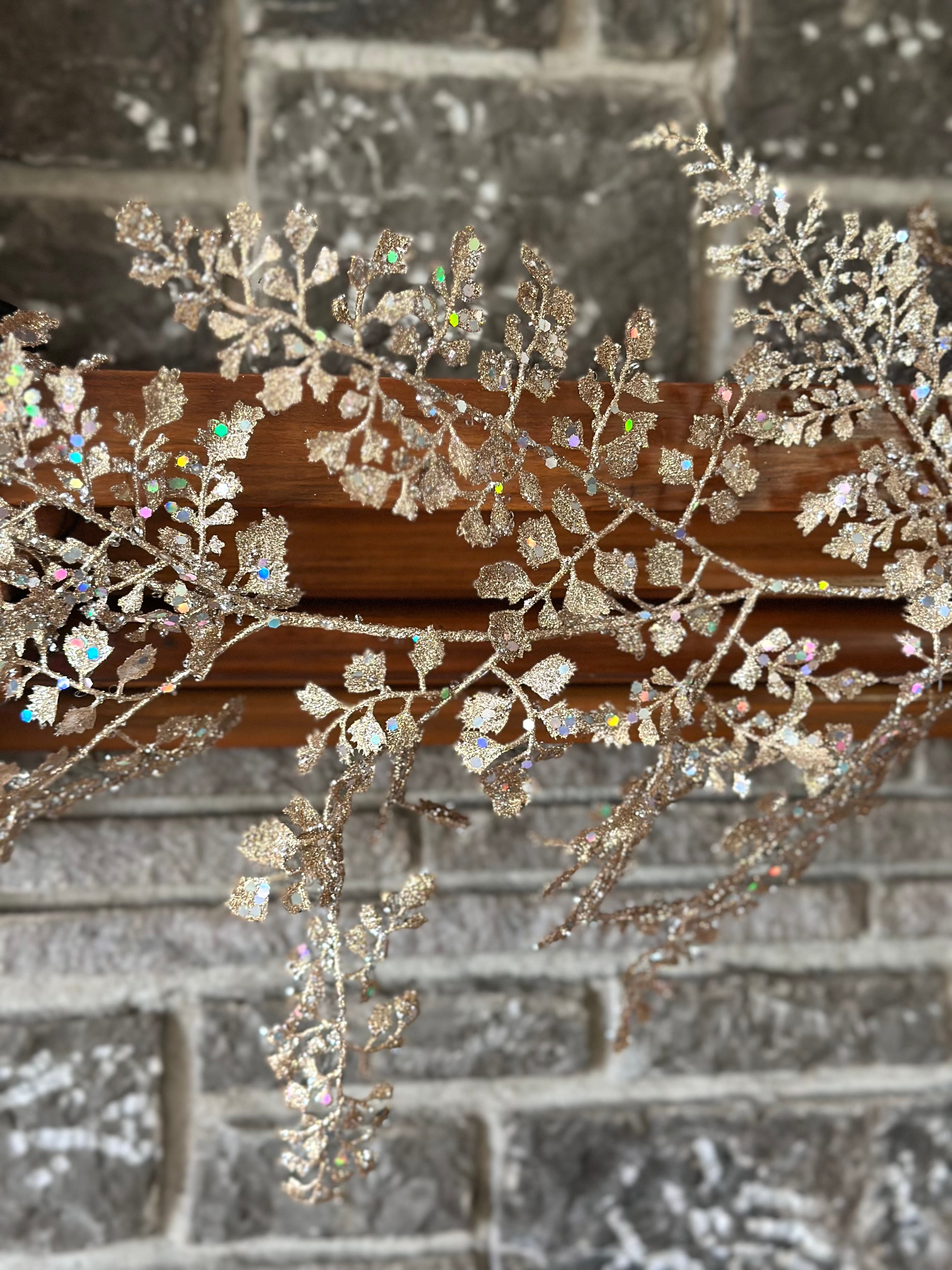 48" GLITTER SEQUIN MAIDEN HAIR GARLAND