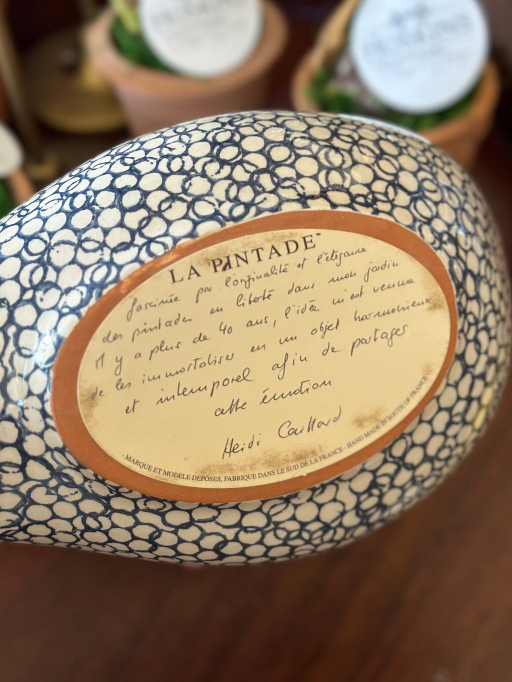 La Pintade Large Guinea Hen