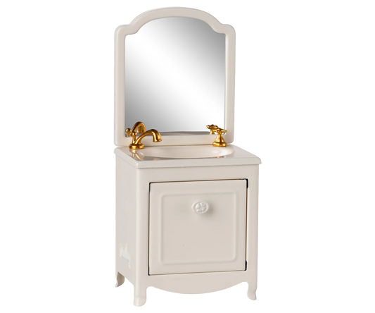 Maileg Sink dresser, Mouse - Off white