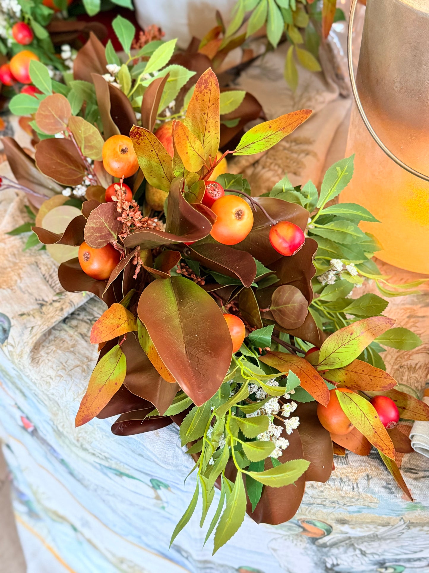 Crabapple magnolia centerpiece