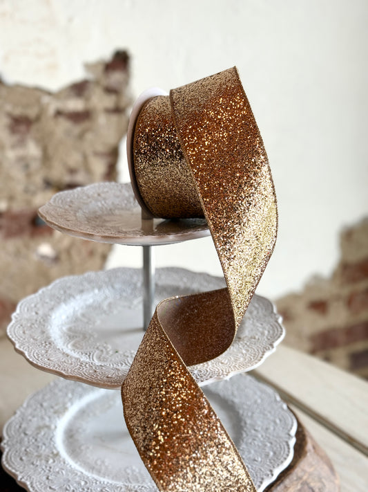 2.5" SHIMMER GLITTER WIRED RIBBON