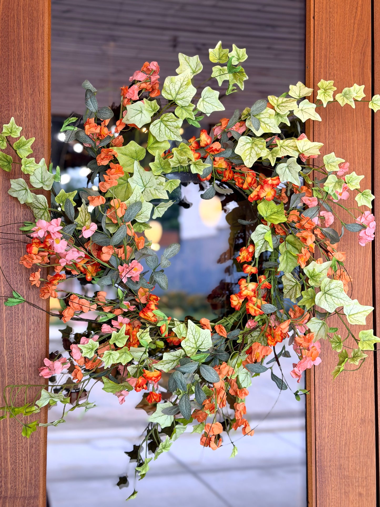 Garden Blossom with Ivy Wreath