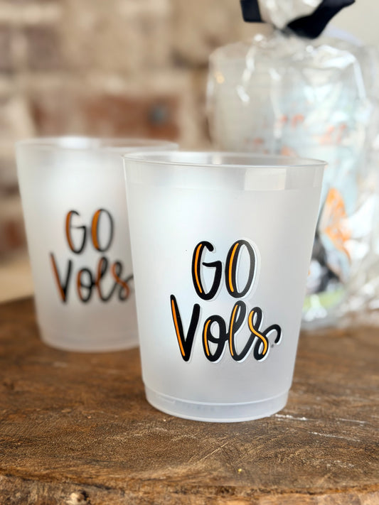 Tennessee Mascot Frosted Cups Set - Set of 8