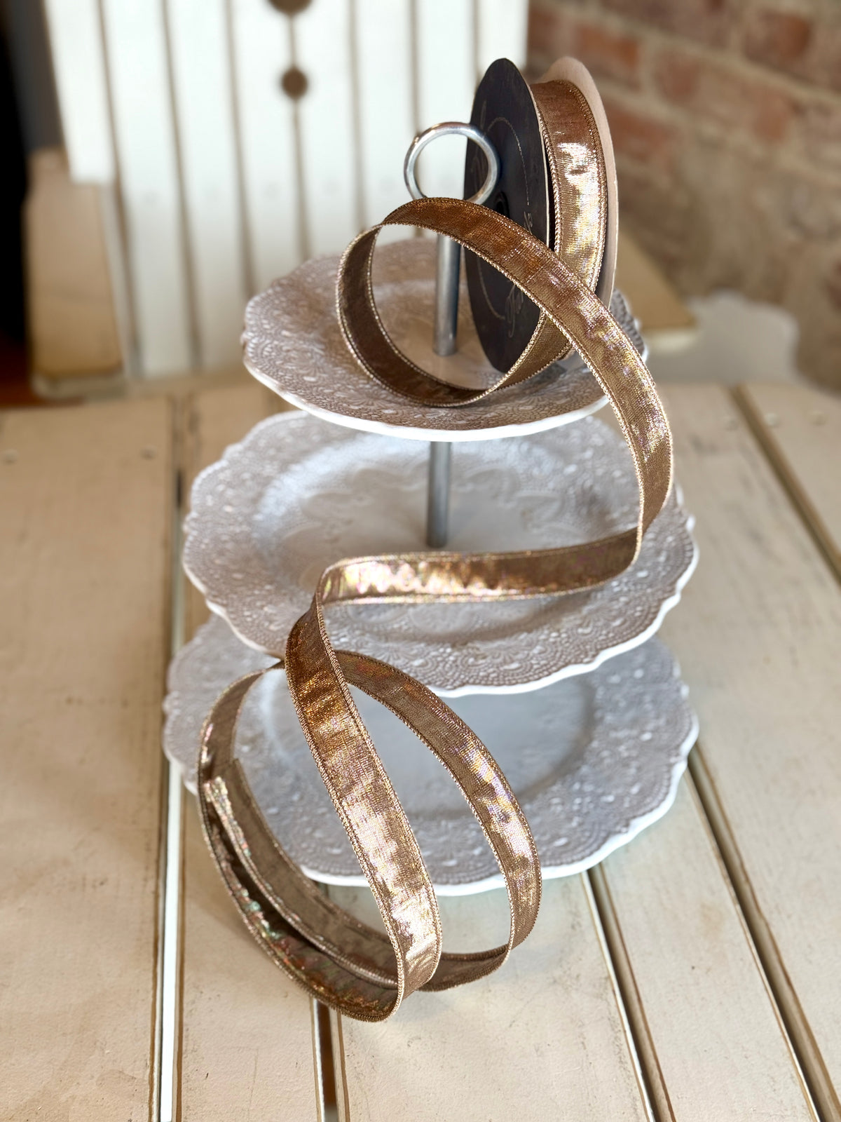 1” Metallic Dupion, Cappuccino, SOLD BY THE YARD
