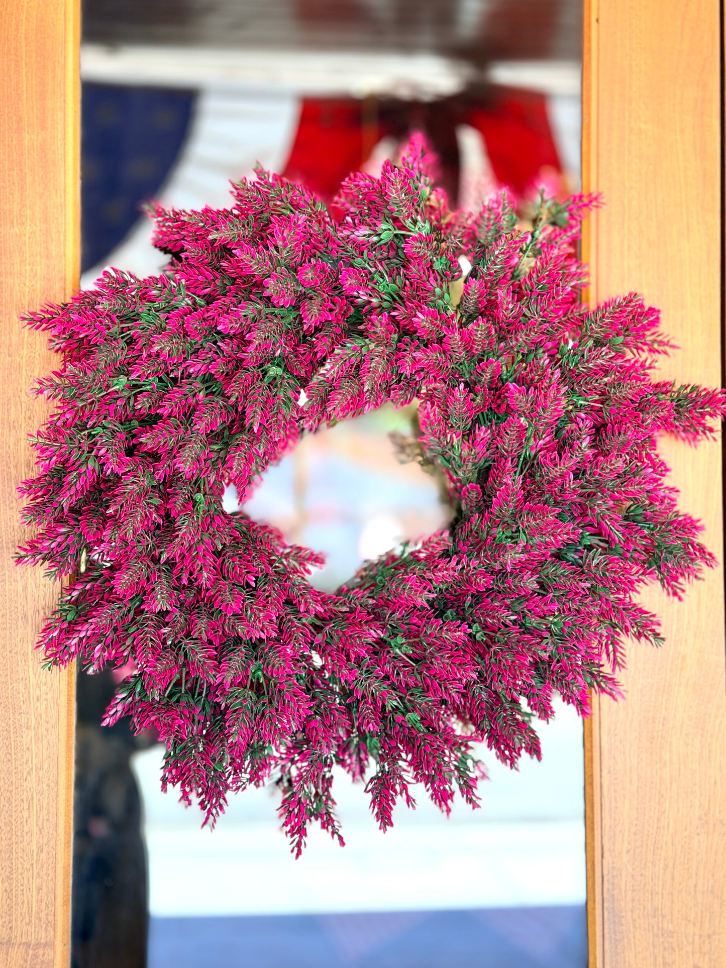 UV Wild Flower Wreath ~ Fuchsia