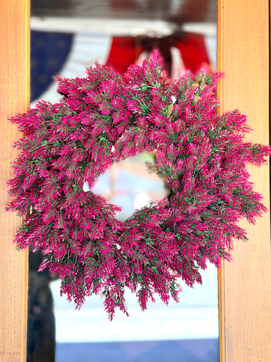 UV Wild Flower Wreath ~ Fuchsia