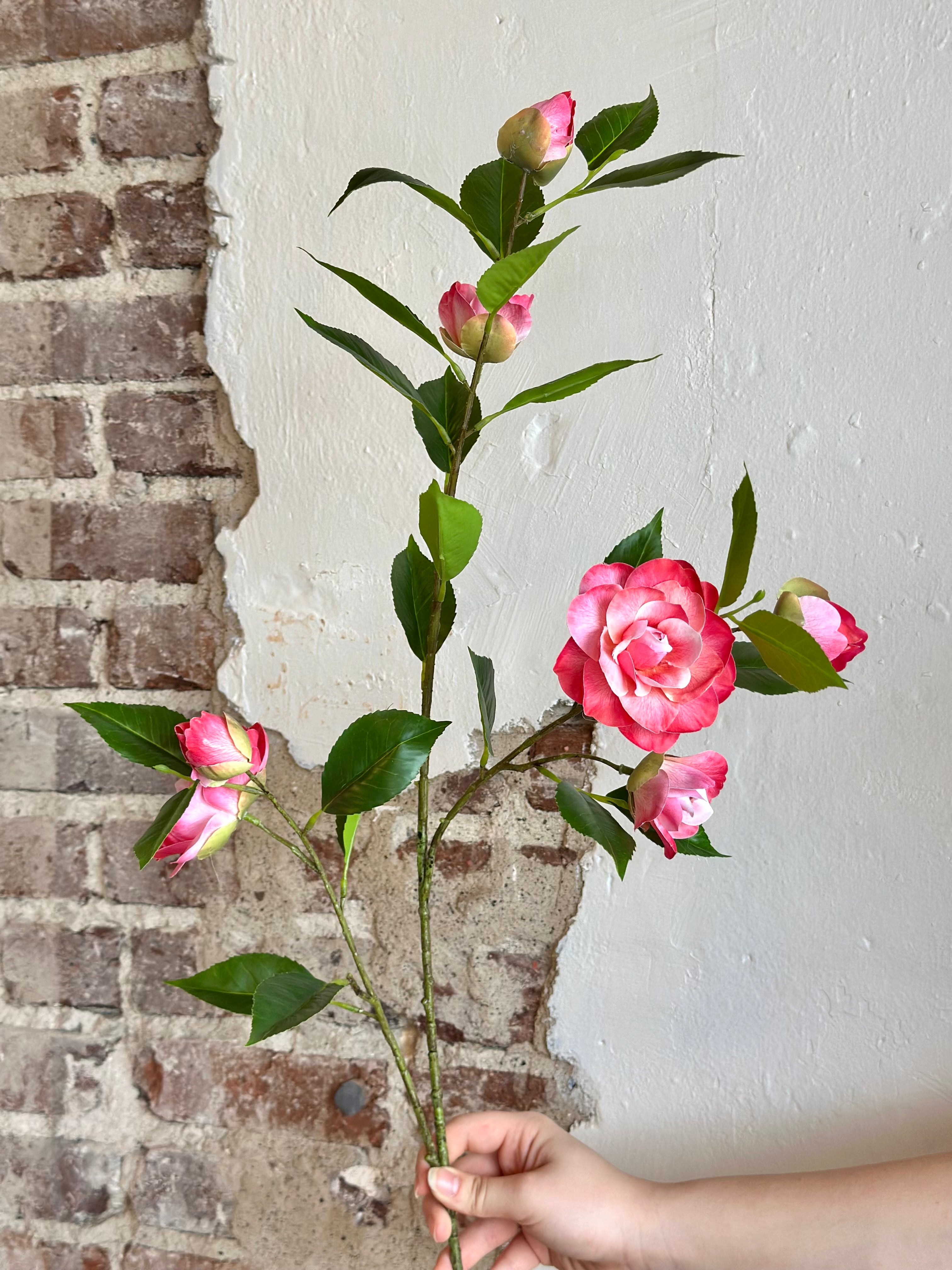 35” Camellia Spray