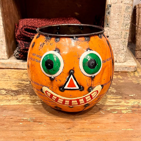Pumpkin Candy Pail (Smiling)