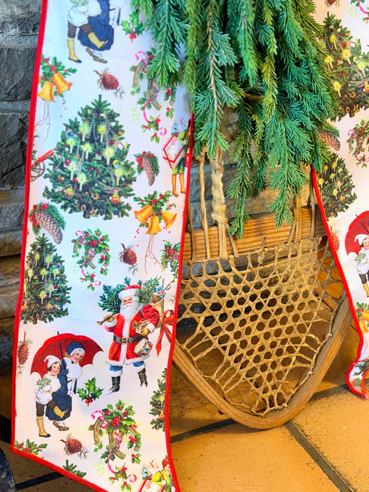 Snowy Days ~ Merry Little Christmas Vintage Design Pair