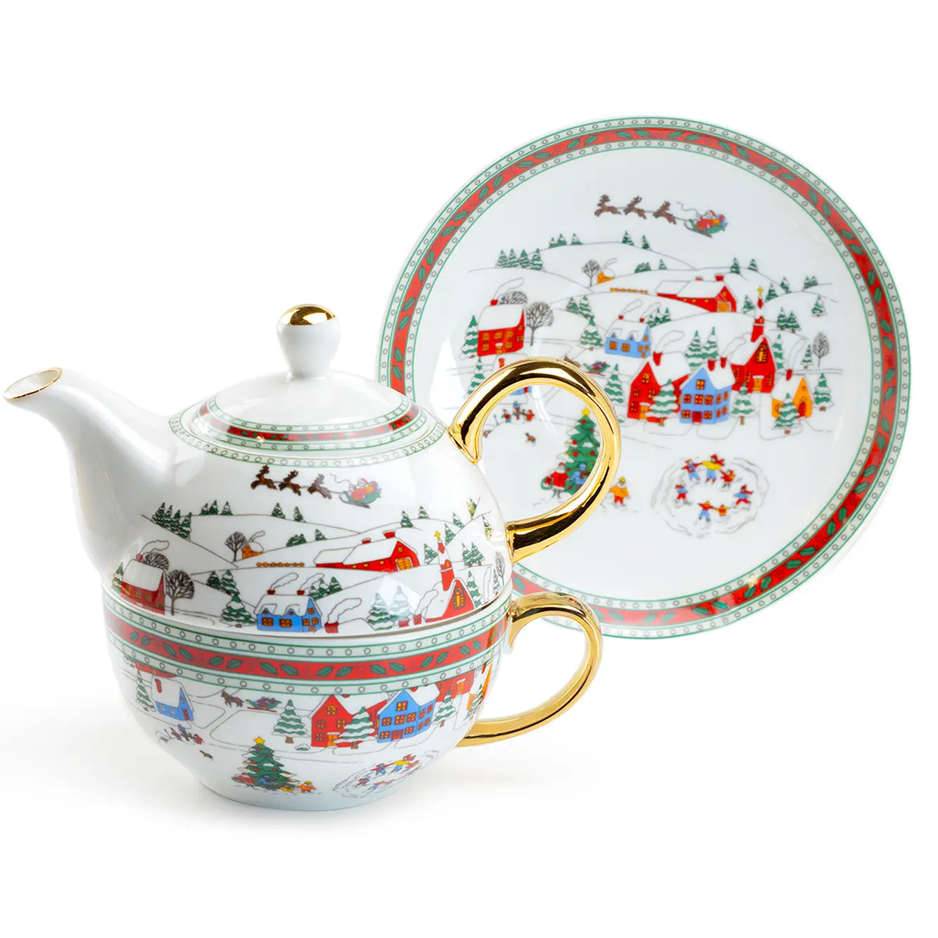 Holiday Winter Wonderland Tea For One Set (with Box)