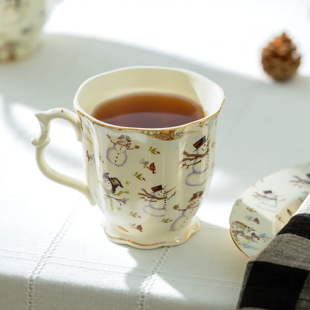 Holiday Snowmen 12oz Fine Porcelain Mug