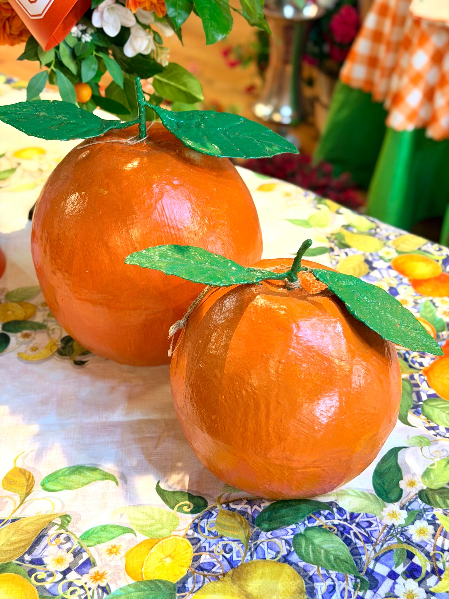 Paper Mache Orange (Size Options)