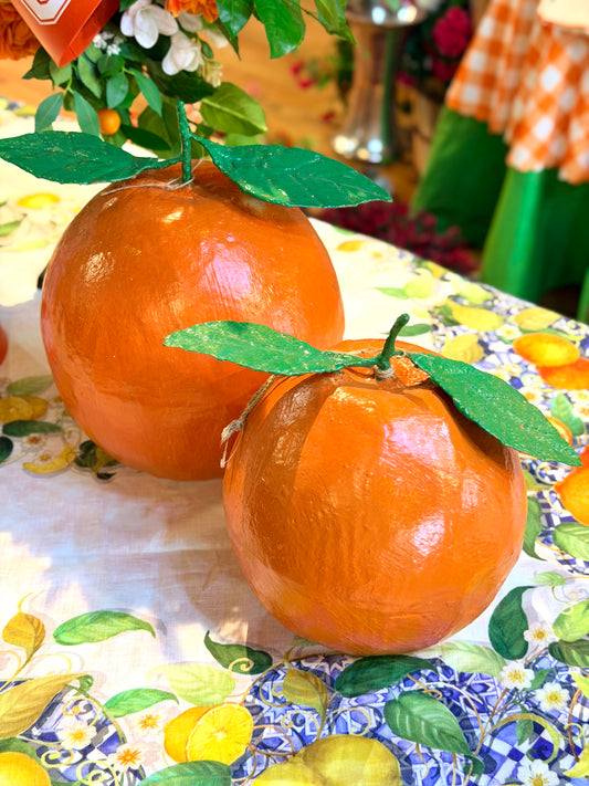 Paper Mache Orange (Size Options)
