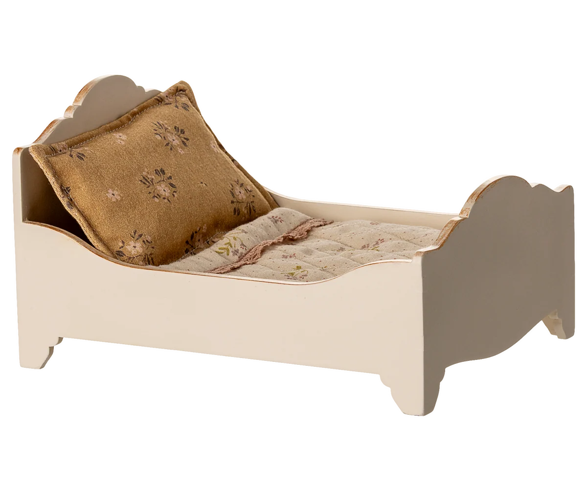 Maileg Bed, Mouse - Off white