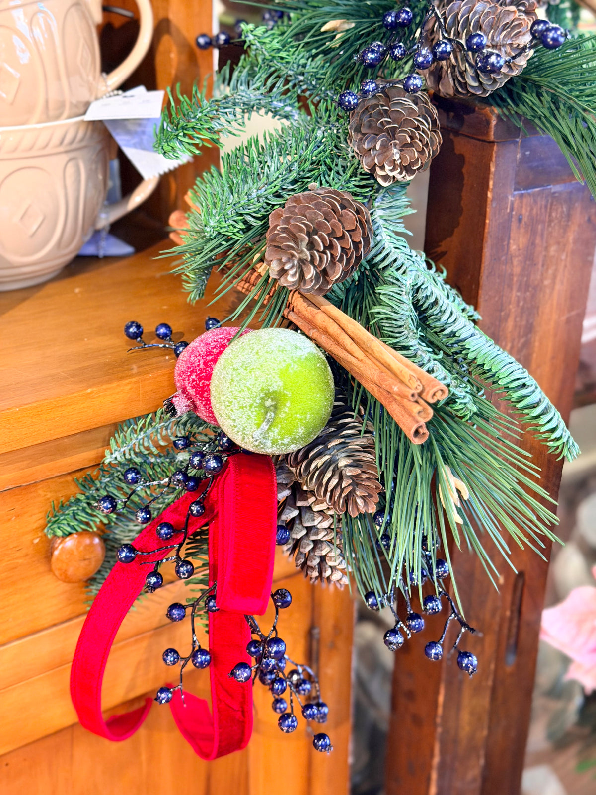 Cinnamon Stick & Fruit Pine Garland