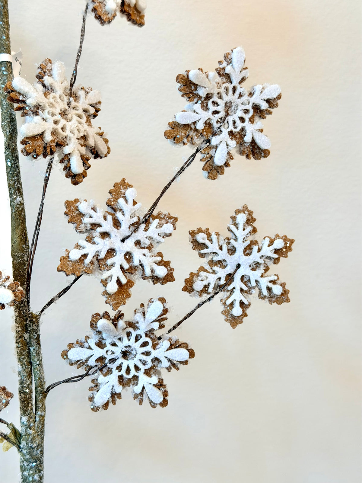 32" GINGERBREAD SNOWFLAKE SPRAY